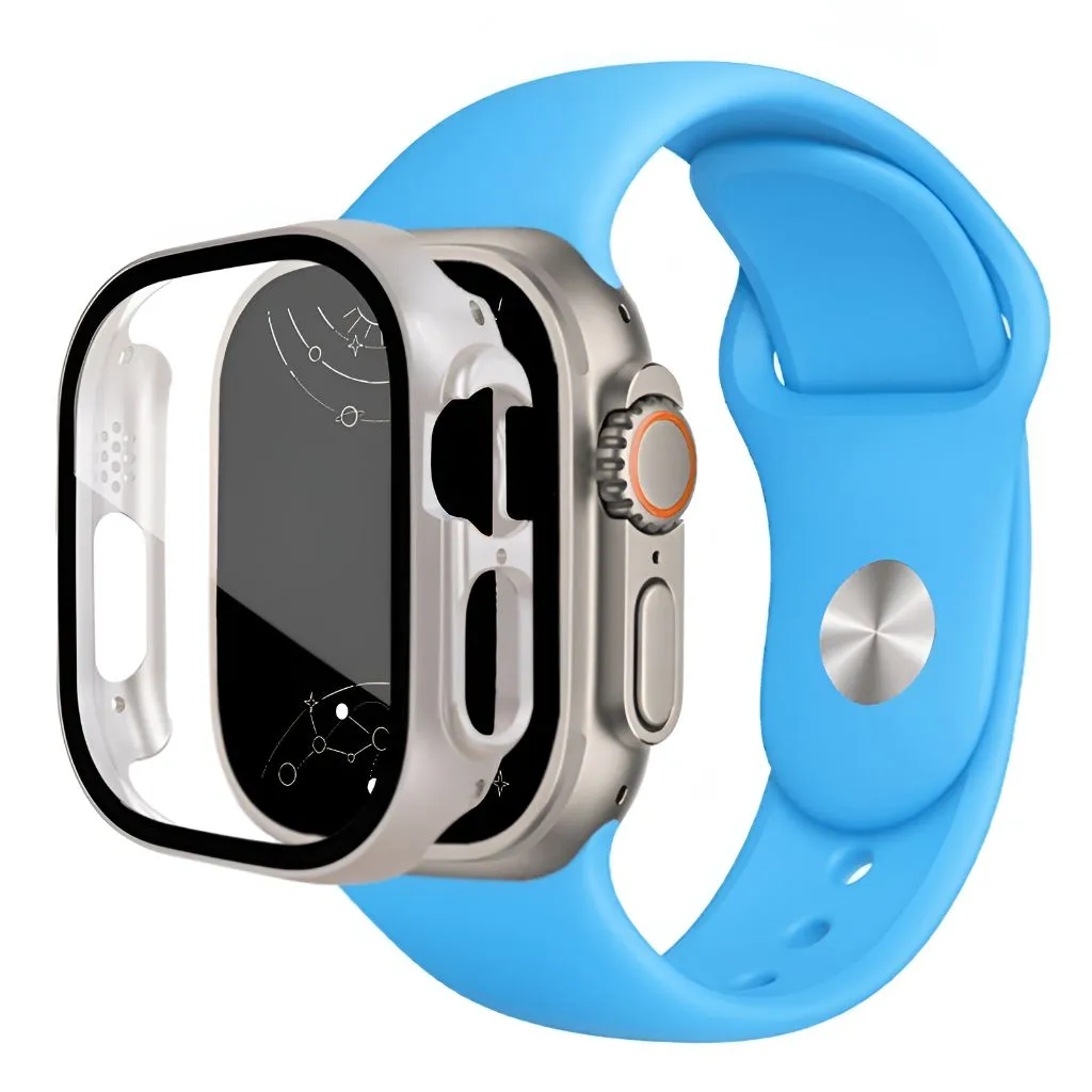 Harena Silicone Sports Band With Glass Case for Series Ultra