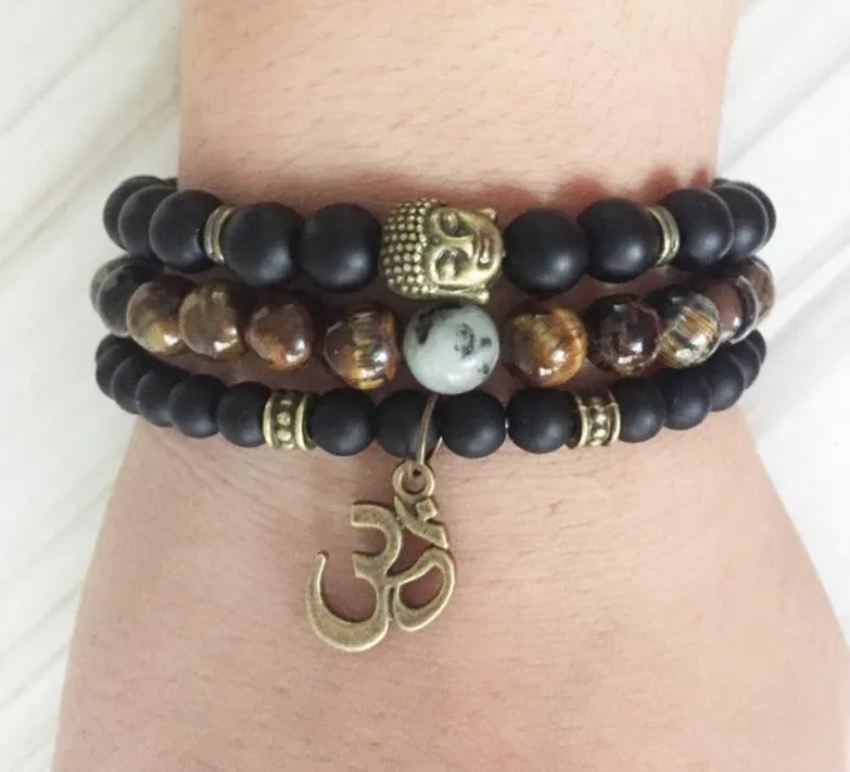 Healing beads Tiger eye Mala Bracelets