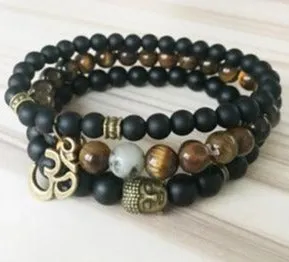 Healing beads Tiger eye Mala Bracelets
