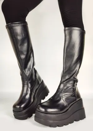 HIGH PLATFORM BOOTS
