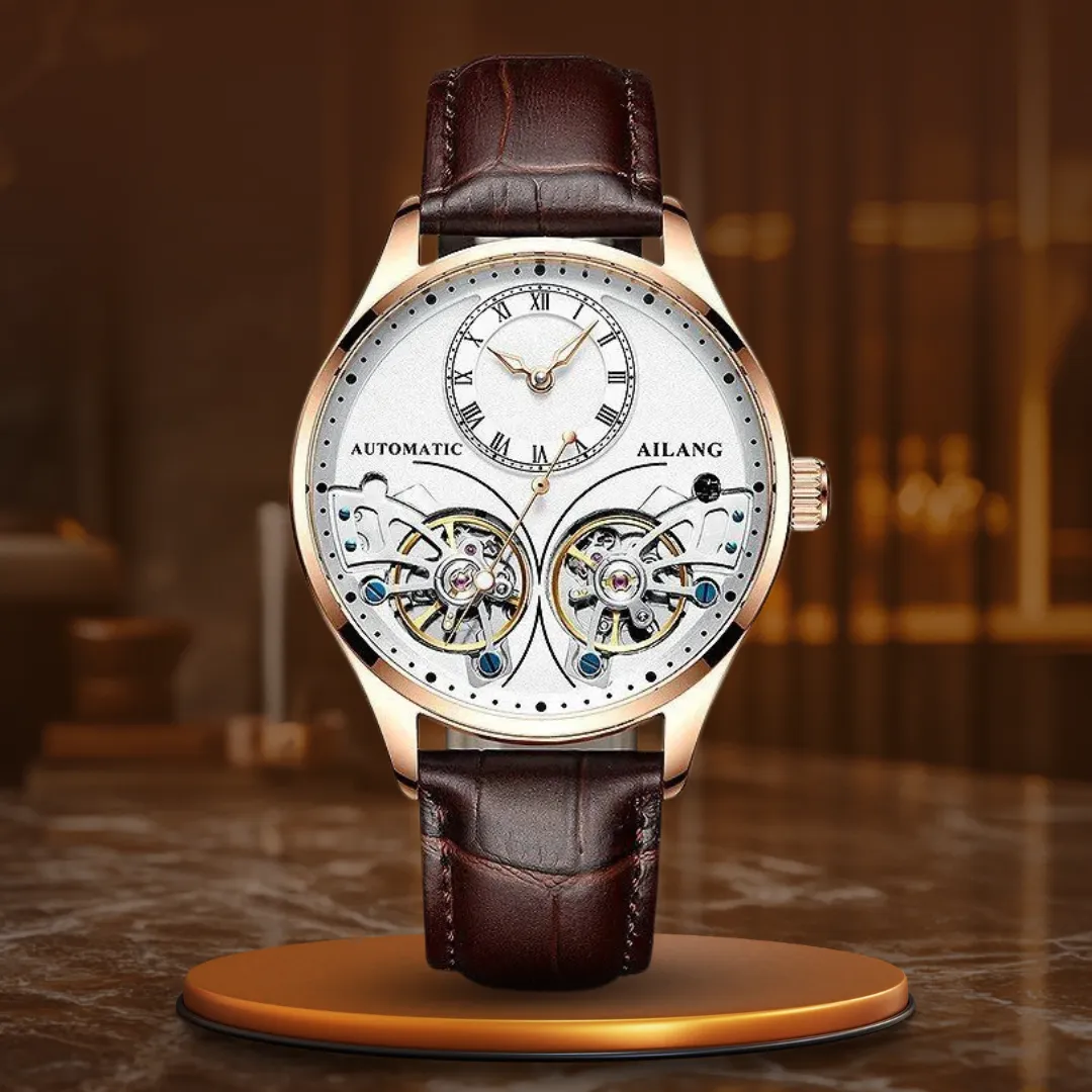 Illuminated Double Tourbillon Mechanical Timepiece