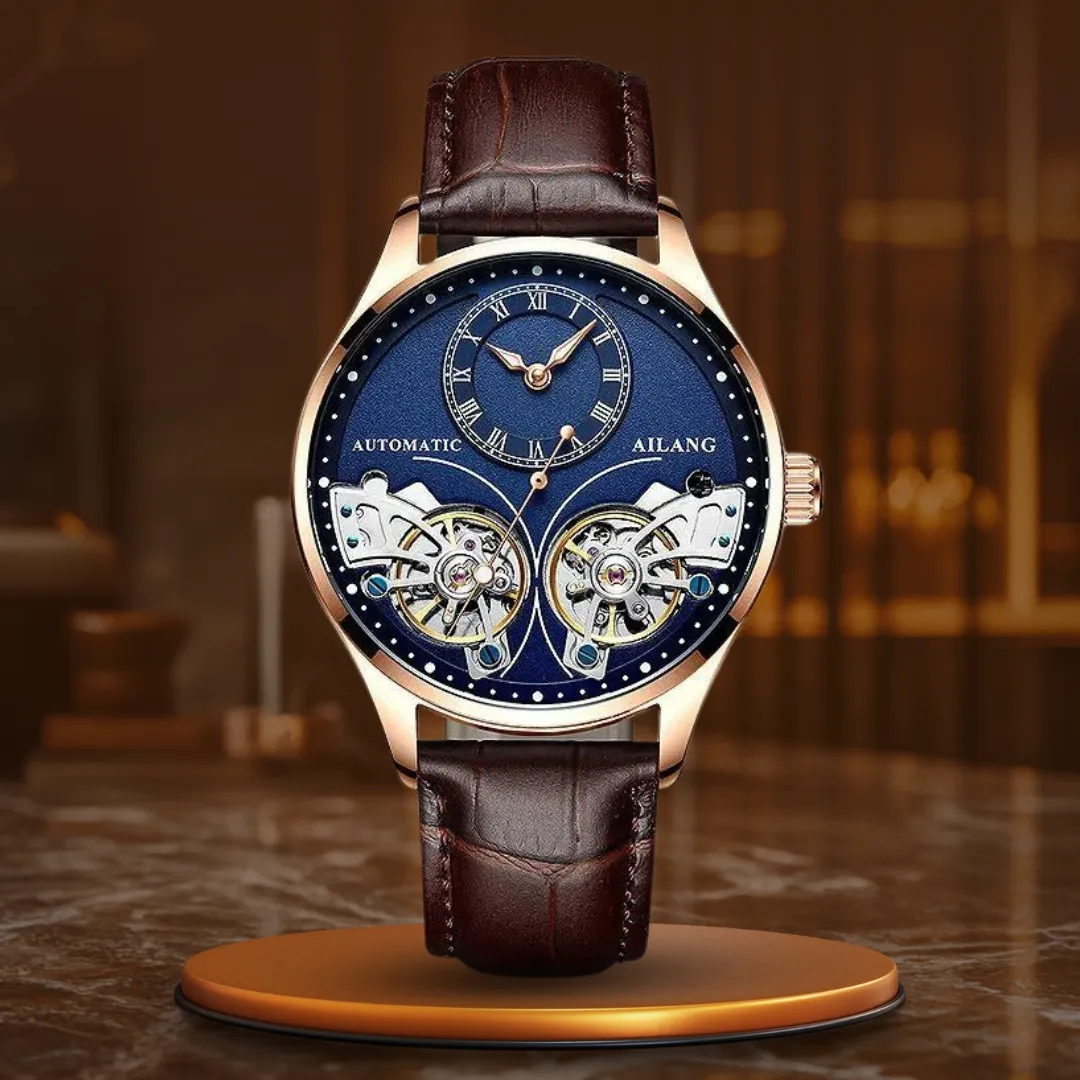 Illuminated Double Tourbillon Mechanical Timepiece