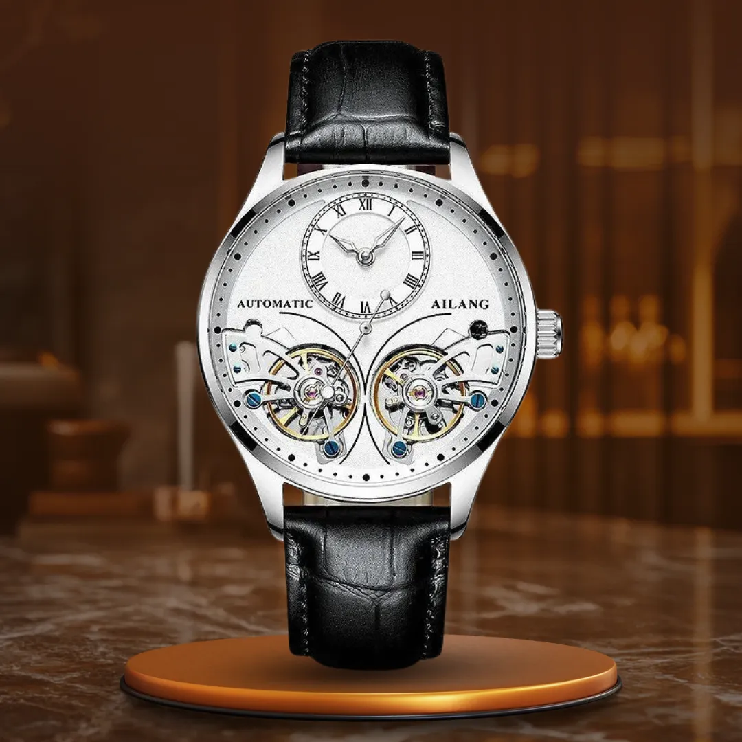 Illuminated Double Tourbillon Mechanical Timepiece