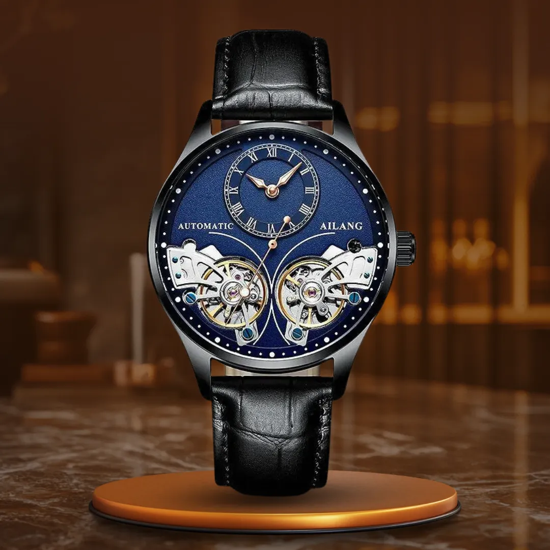 Illuminated Double Tourbillon Mechanical Timepiece