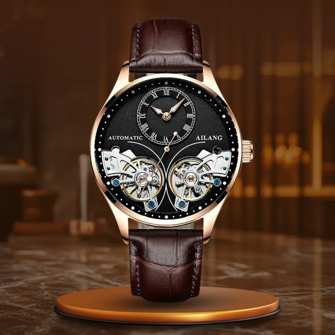Illuminated Double Tourbillon Mechanical Timepiece