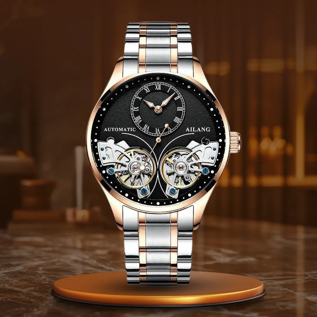 Illuminated Double Tourbillon Mechanical Timepiece