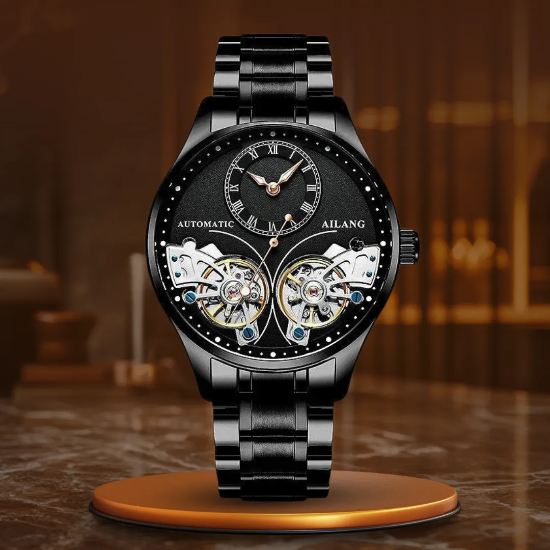 Illuminated Double Tourbillon Mechanical Timepiece