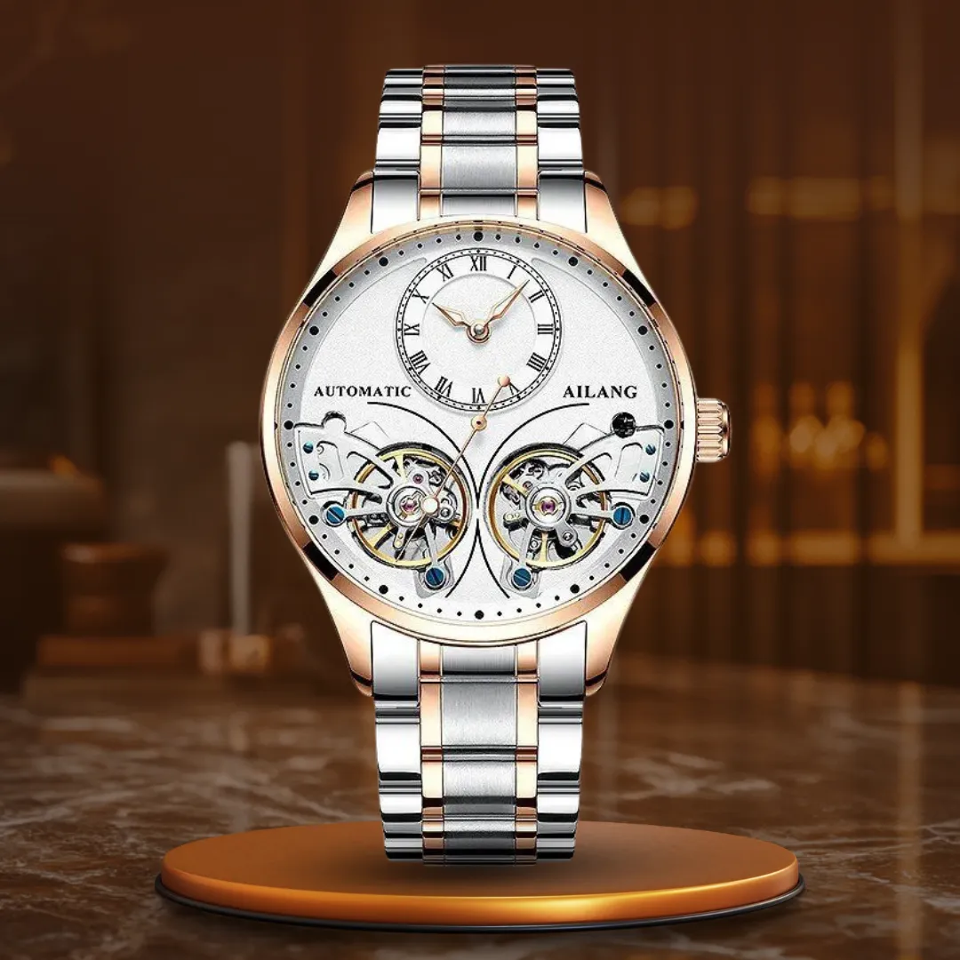 Illuminated Double Tourbillon Mechanical Timepiece