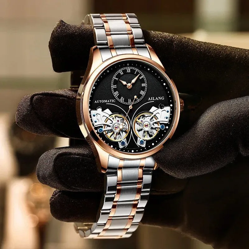 Illuminated Double Tourbillon Mechanical Timepiece