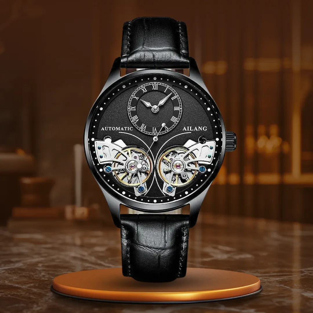 Illuminated Double Tourbillon Mechanical Timepiece