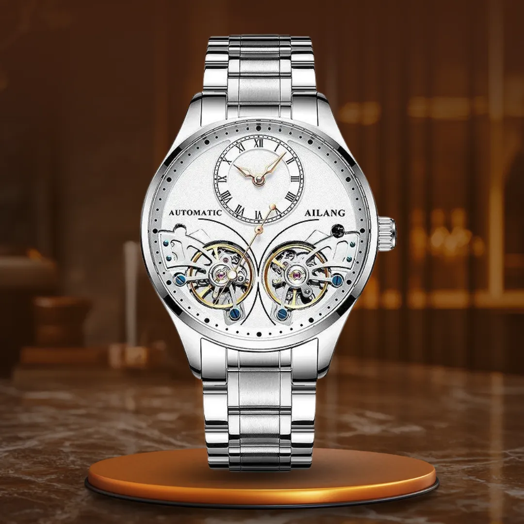 Illuminated Double Tourbillon Mechanical Timepiece