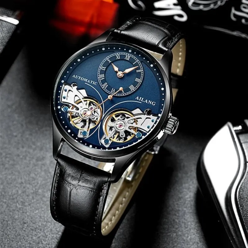 Illuminated Double Tourbillon Mechanical Timepiece
