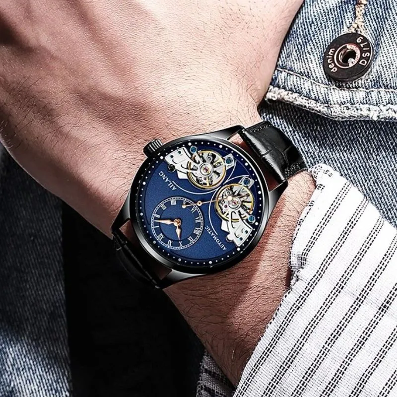 Illuminated Double Tourbillon Mechanical Timepiece