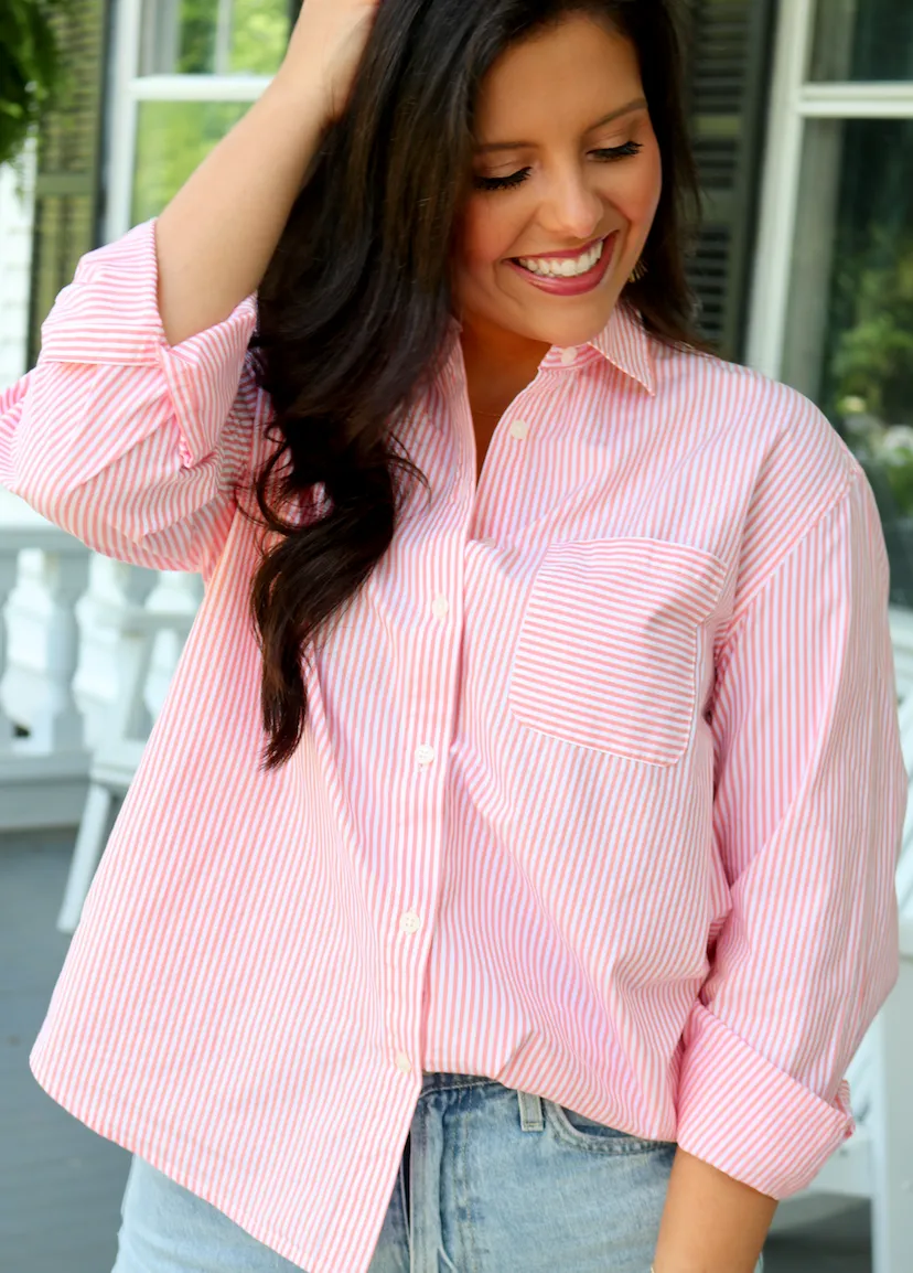 Katherine Stripe Shirt | Conch Shell