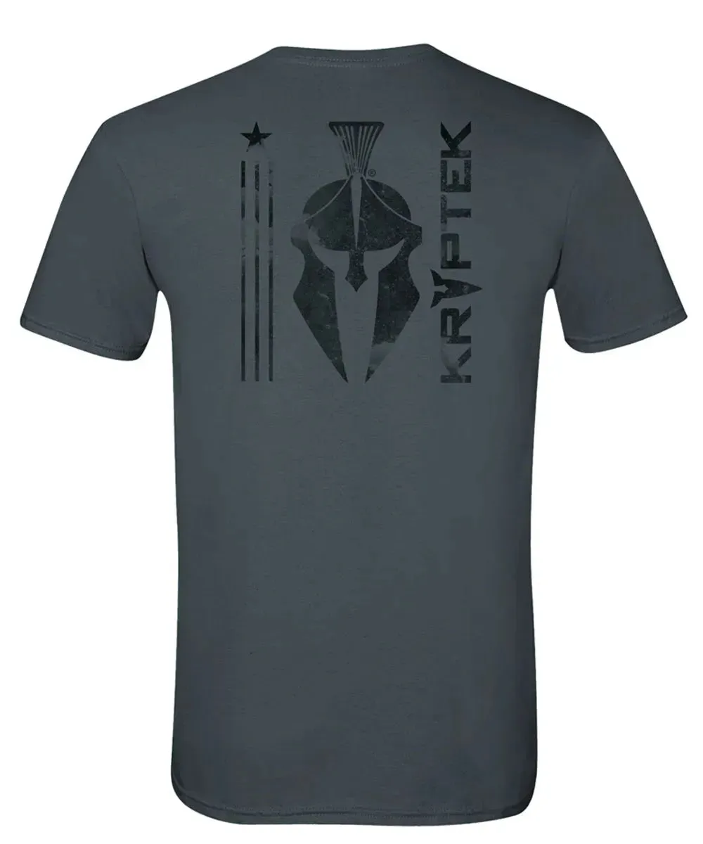 Kryptek Simple Flag Spartan - Mens T-Shirt