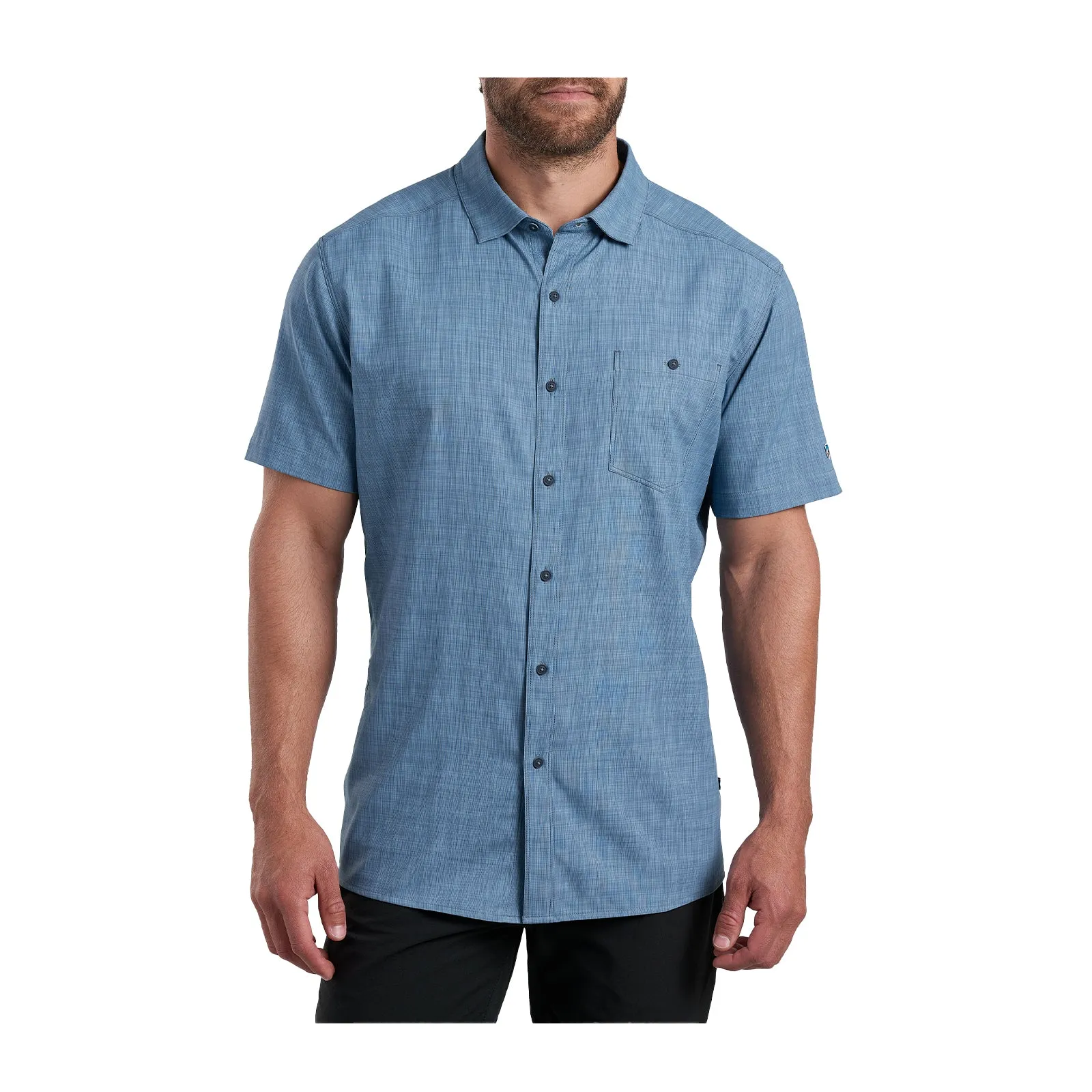 Kuhl Persuadr Short Sleeve Shirt (Men) - Blue Jay