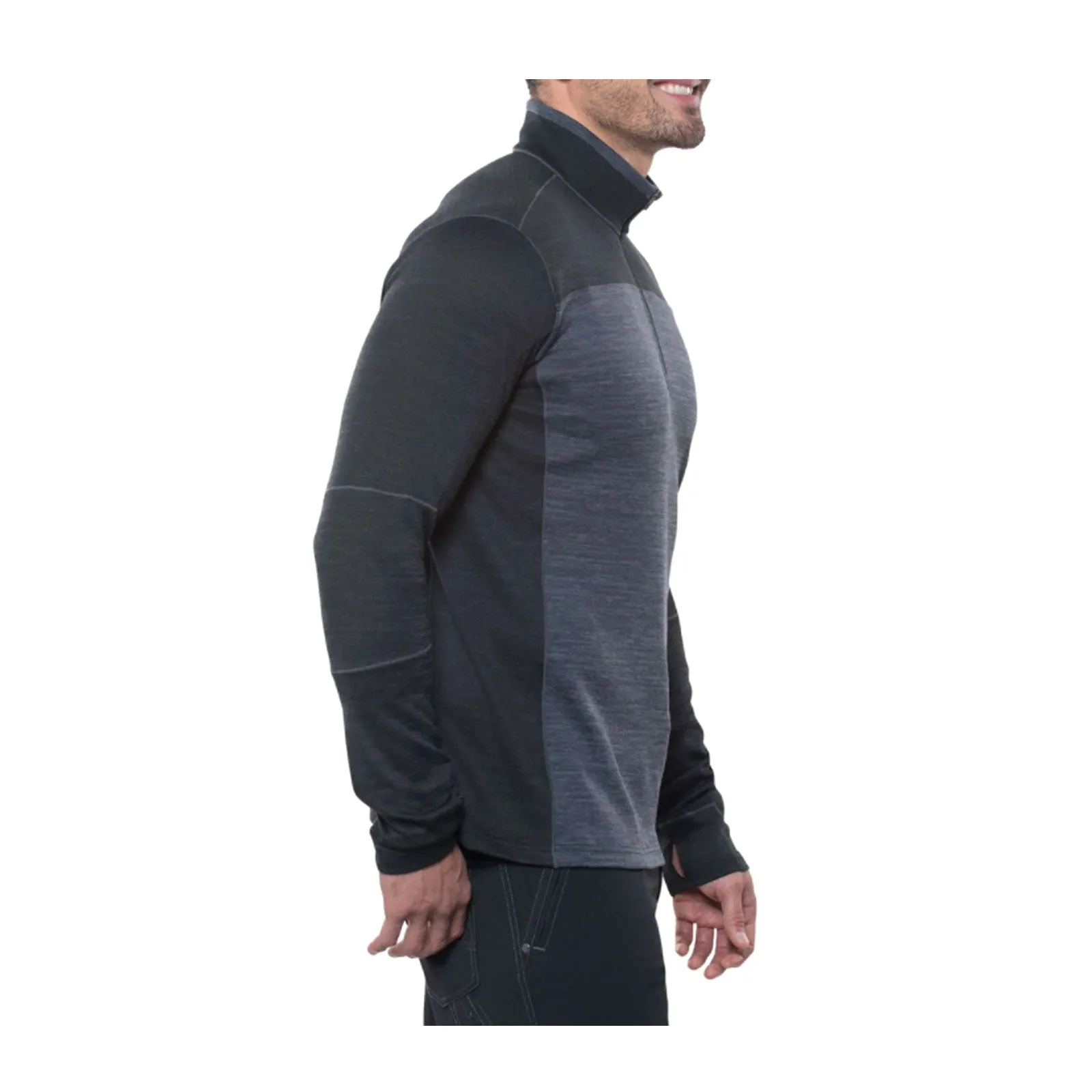 Kuhl Ryzer 1/4 Zip Hiking Shirt (Men) - Black/Koal