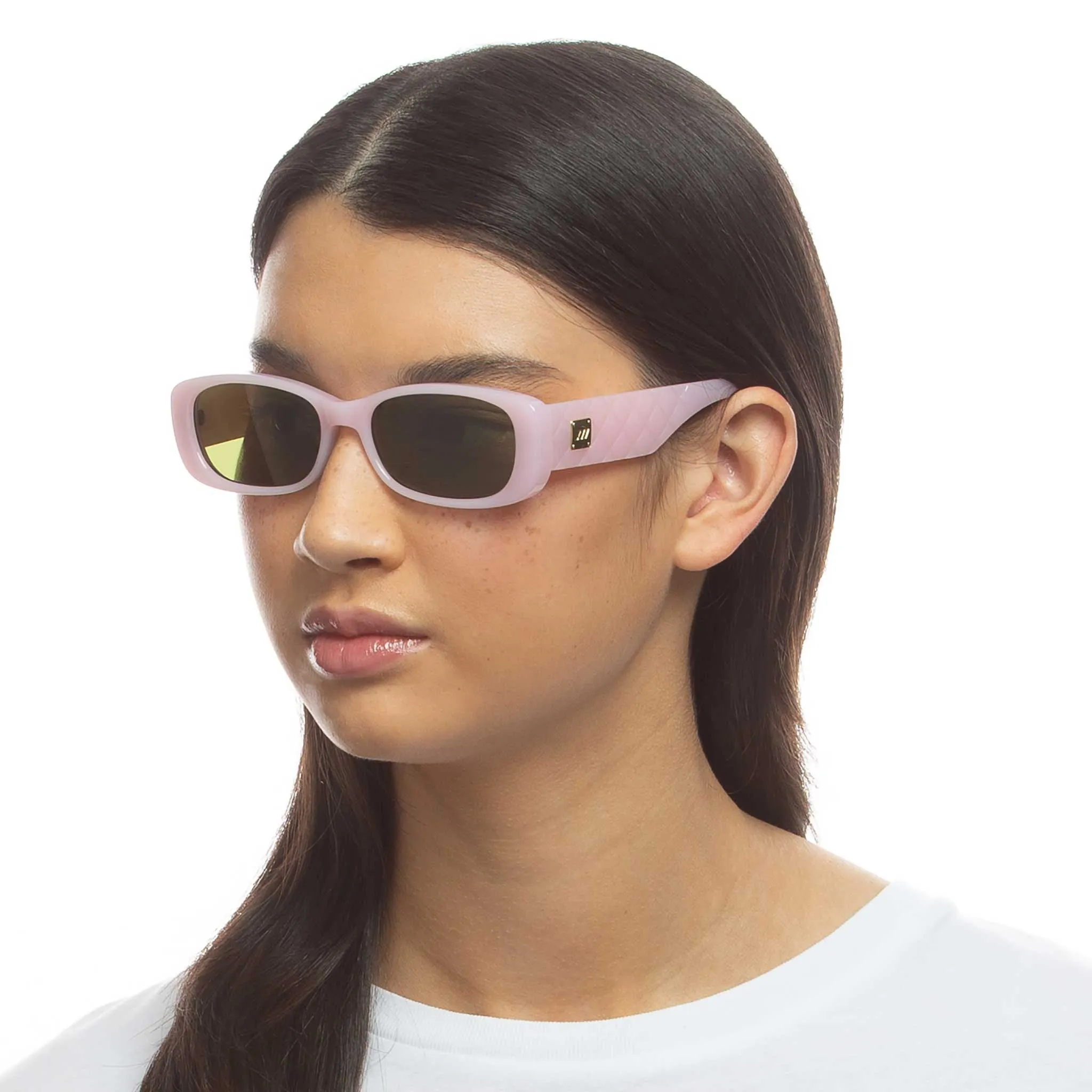 Le Specs Unreal Quilted | Baby Doll Pink