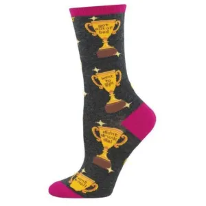Life Goals Crew Socks for Women