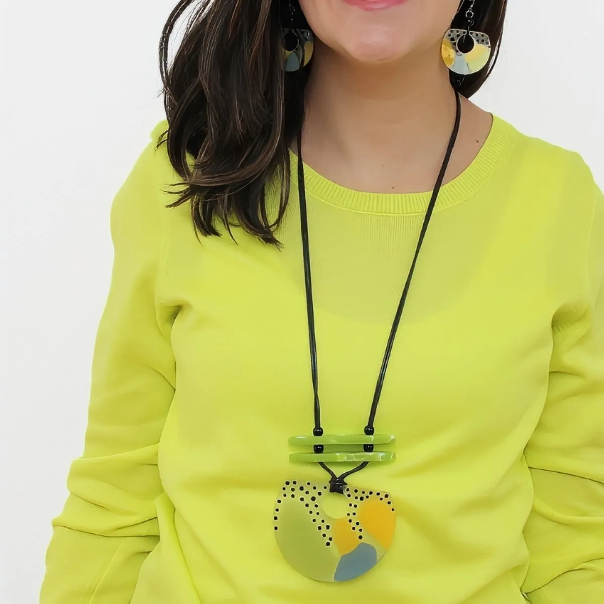 Lime Mi Sol Statement Pendant