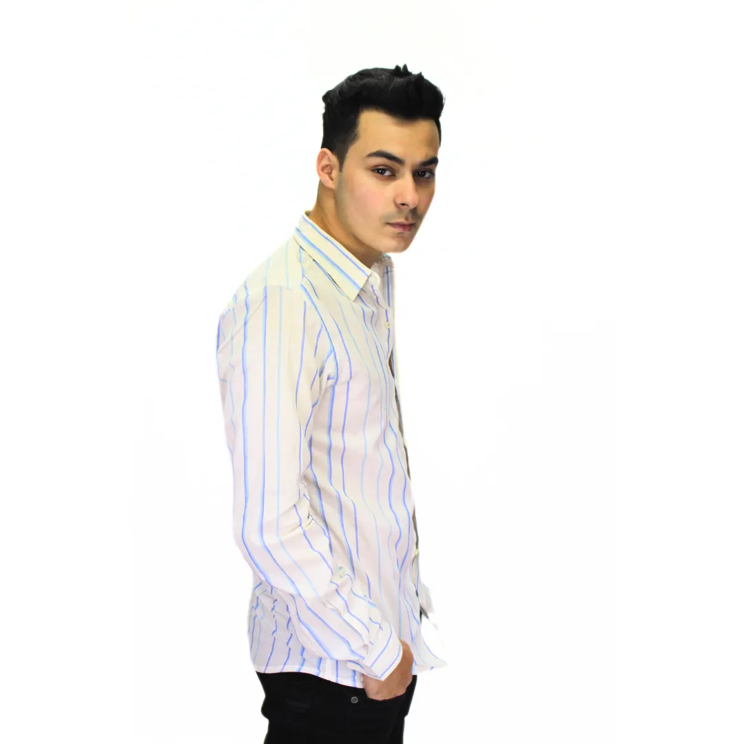 LINING BUTTON DOWN COTTON SHIRT