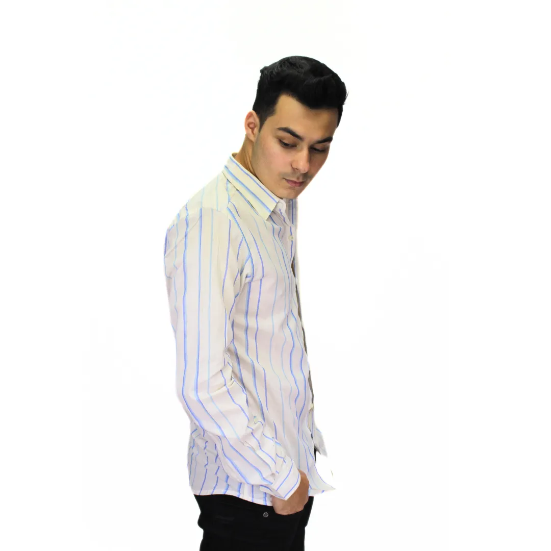 LINING BUTTON DOWN COTTON SHIRT