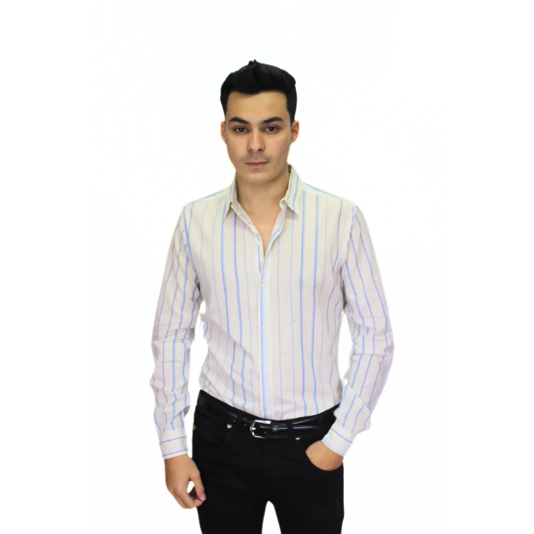 LINING BUTTON DOWN COTTON SHIRT