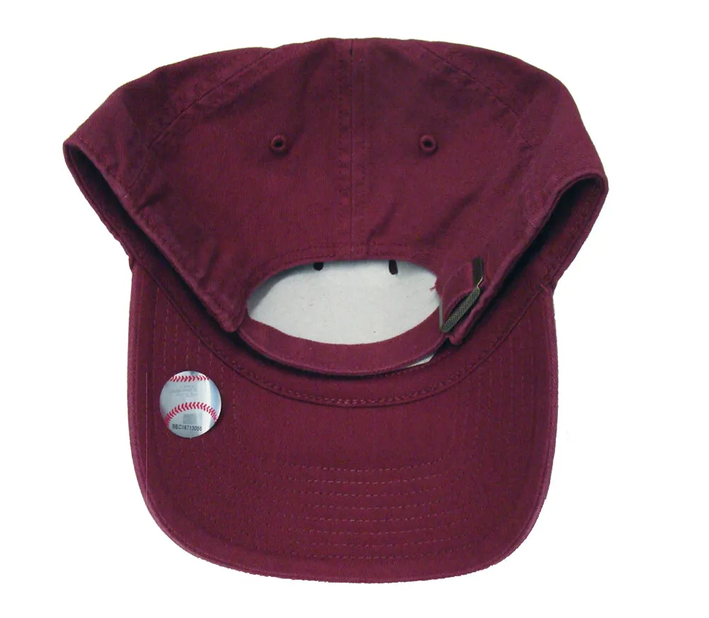 Los Angeles Dodgers Strapback '47 Brand Clean Up Adjustable Cap Hat Cardinal Burgundy