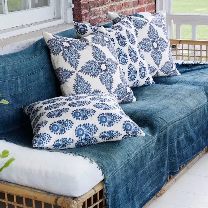 Maira Indigo Decorative Pillow by John Robshaw