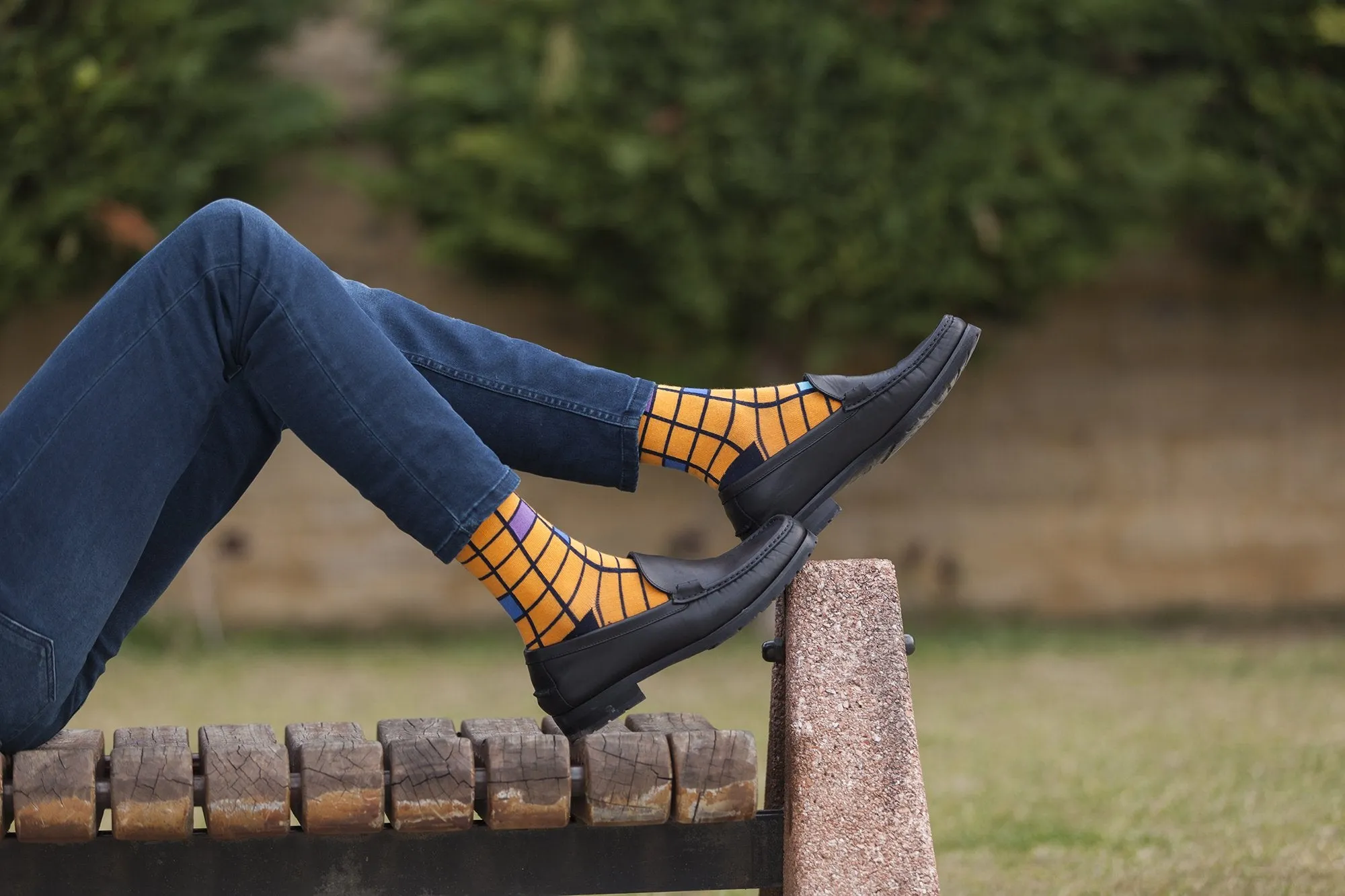 Men's 5-Pair Fun Patterned Socks-3056