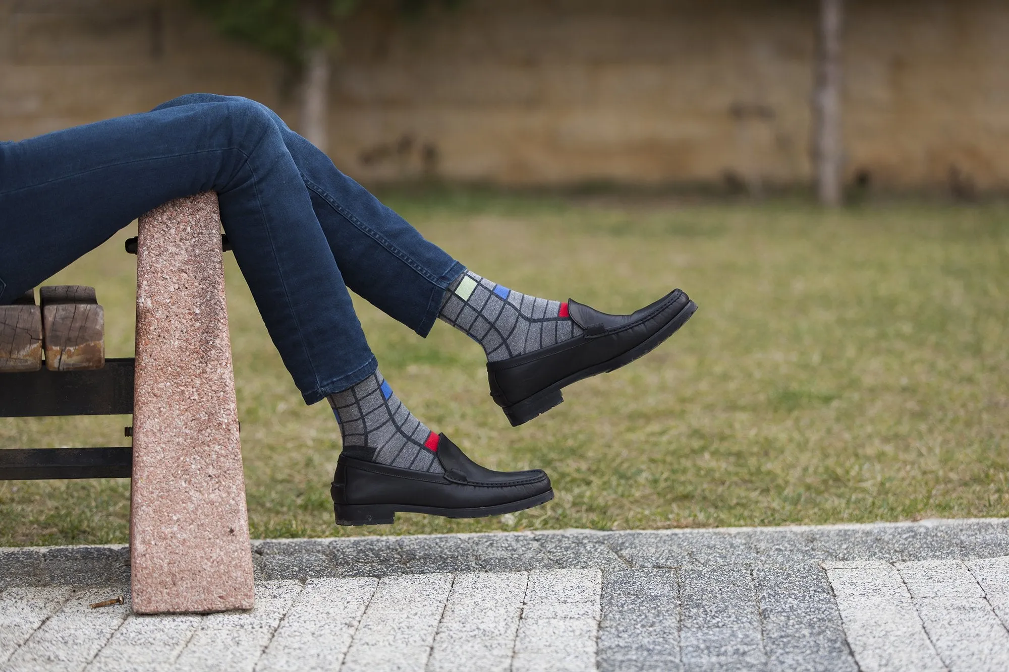 Men's 5-Pair Fun Patterned Socks-3056