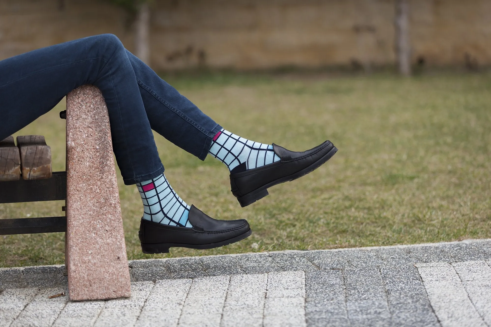 Men's 5-Pair Fun Patterned Socks-3056