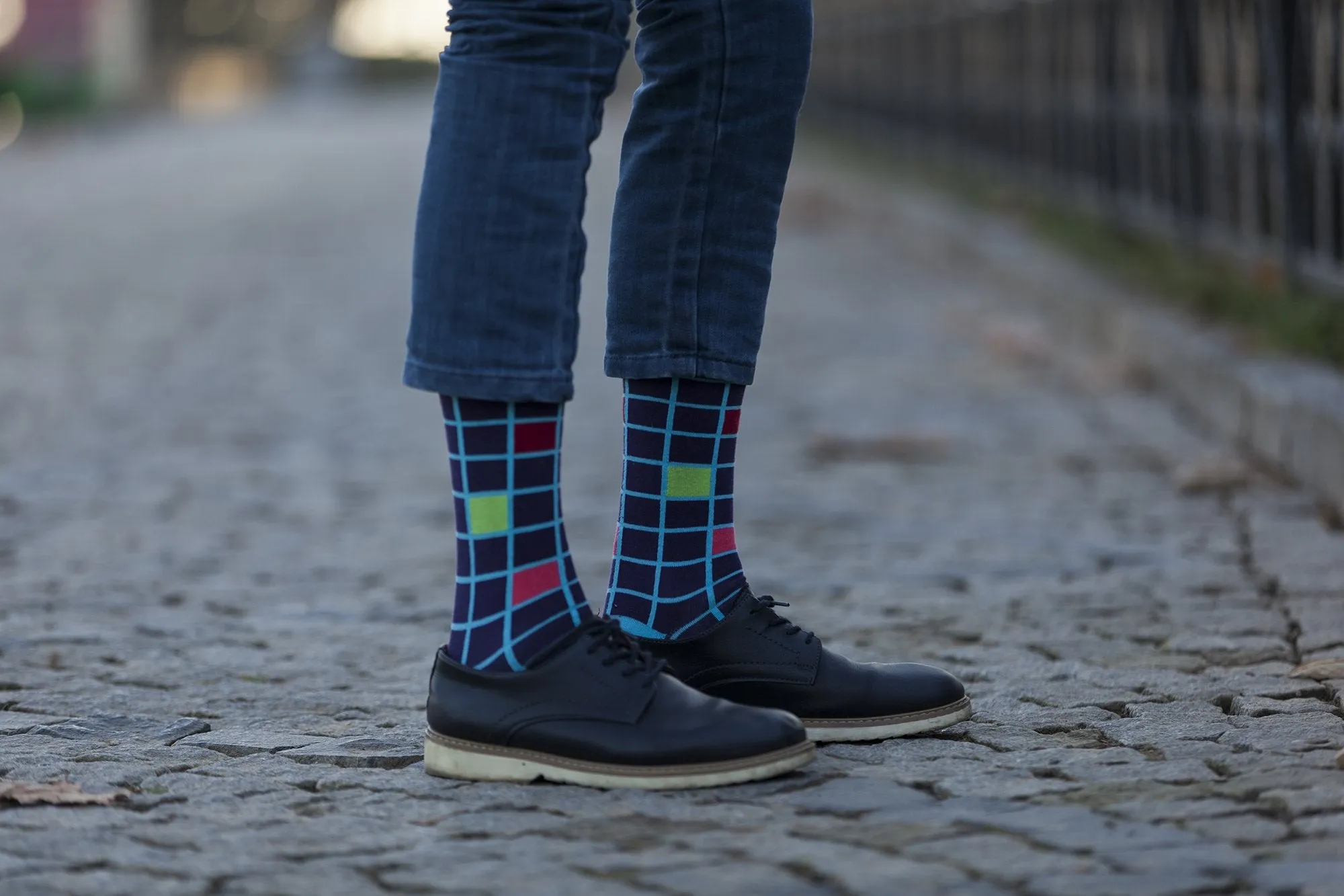 Men's 5-Pair Fun Patterned Socks-3056