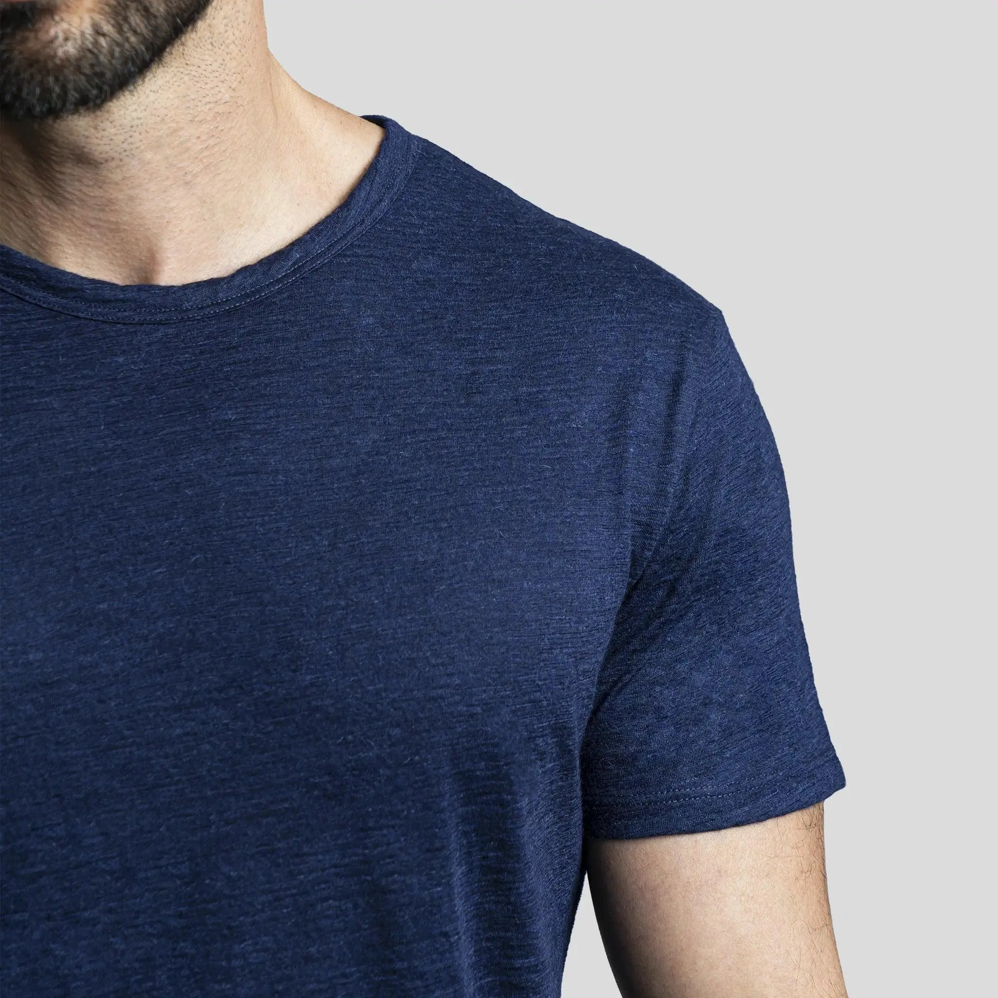 Men's Alpaca Wool T-Shirt: 160 Ultralight Crew Neck