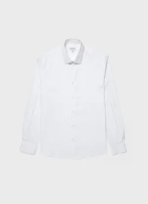 Men's Cotton Stretch Shirt in White