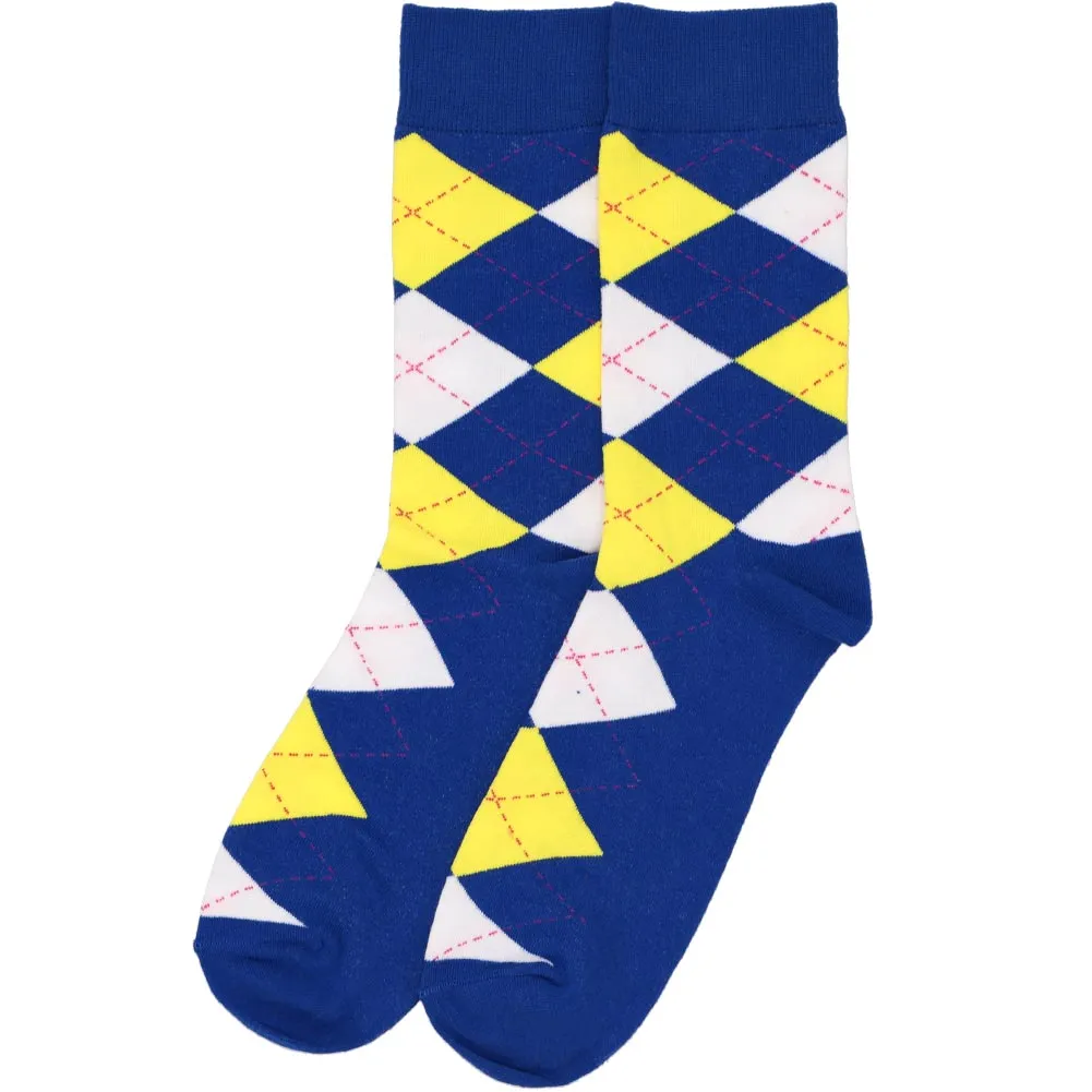 Men’s Fun Argyle Socks, 5-Pack