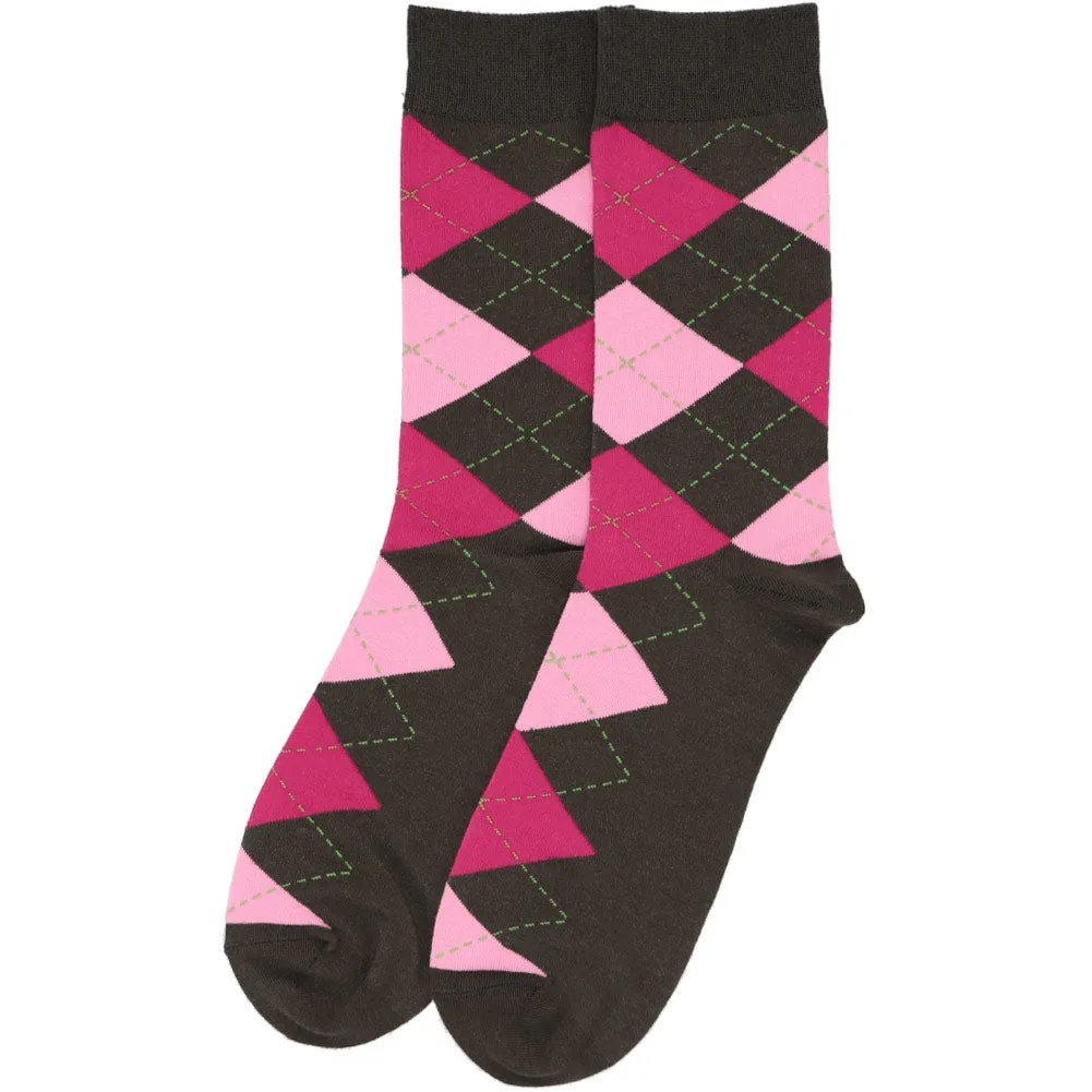 Men’s Fun Argyle Socks, 5-Pack