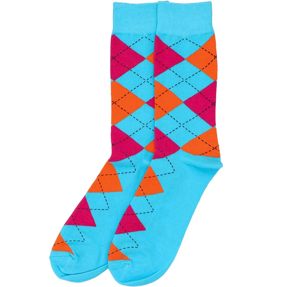 Men’s Fun Argyle Socks, 5-Pack