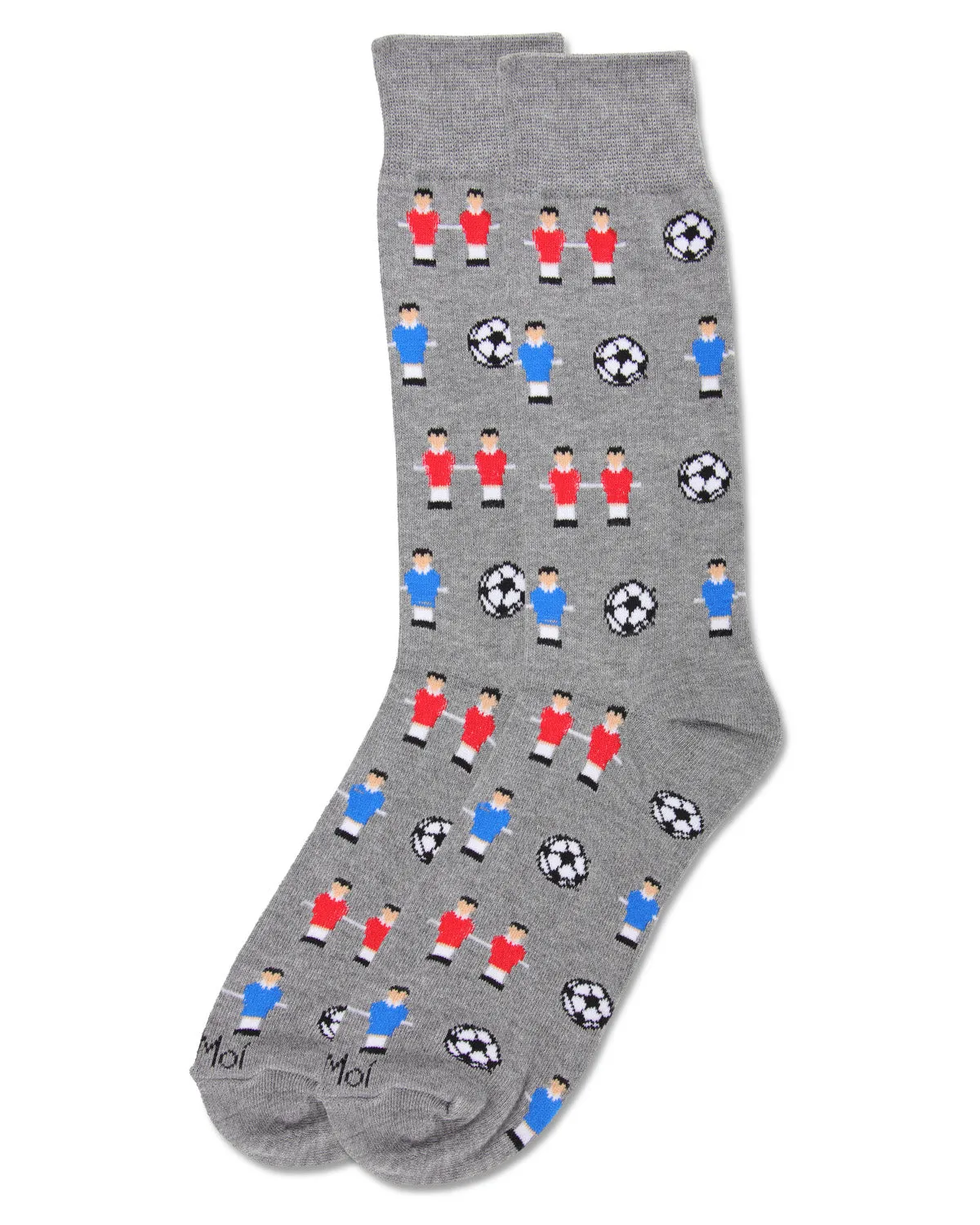 Men's Fun Foosball Bamboo Blend Novelty Crew Sock