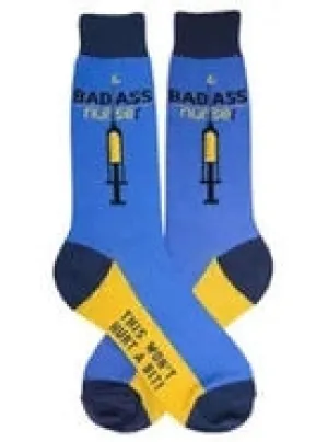 Men's Sock - Badass Nurse Sock - 6998M