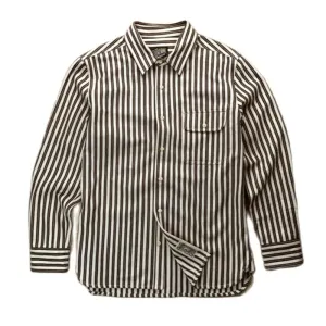 Men's Striped Long Sleeves Shirt - Retro Style Iron-free Cotton Blouse