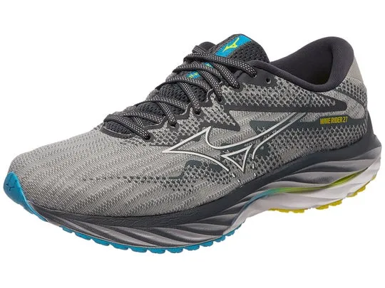 MIZUNO WAVE RIDER 27 - MEN - PEARL BLUE/WHITE
