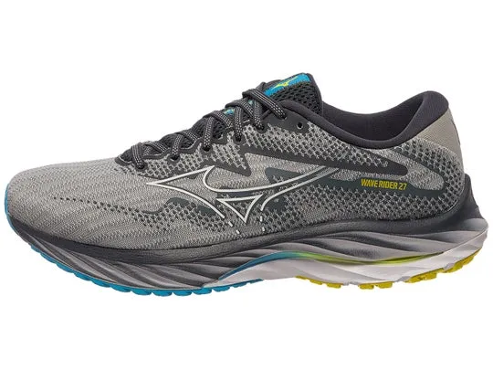 MIZUNO WAVE RIDER 27 - MEN - PEARL BLUE/WHITE