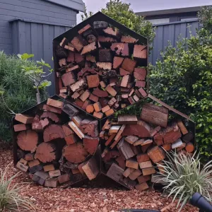 Monarch Triple Honeycomb Log Rack