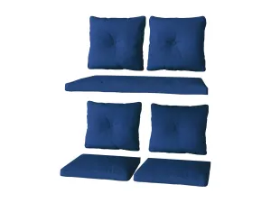 Navy Blue Replacement Cushion Set 7pc
