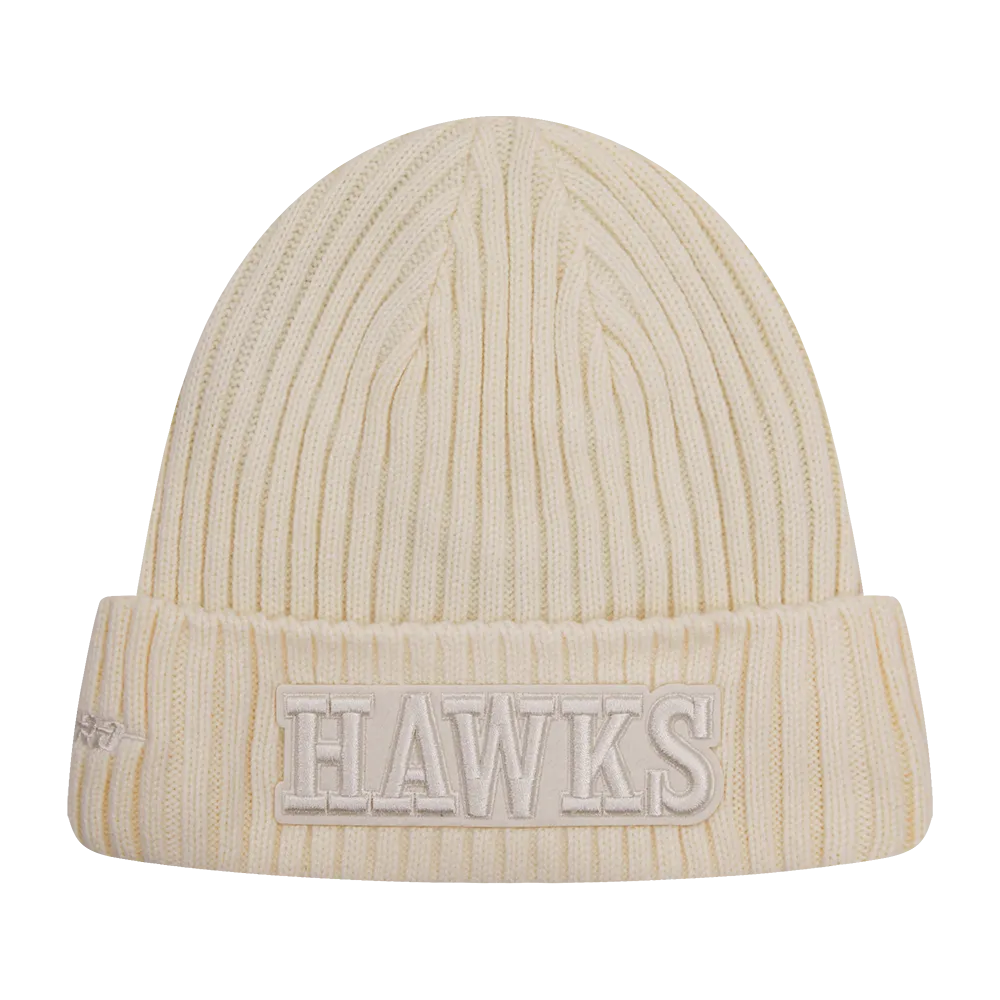 NBA ATLANTA HAWKS NEUTRAL BEANIE (EGGSHELL)