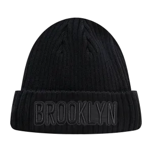 NBA BROOKLYN NETS NEUTRAL BEANIE (BLACK)