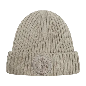NBA BROOKLYN NETS NEUTRAL BEANIE (TAUPE)
