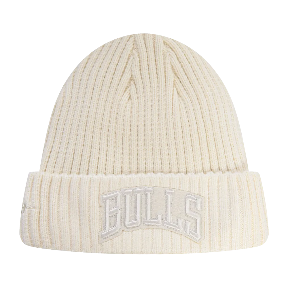 NBA CHICAGO BULLS NEUTRAL BEANIE (EGGSHELL)