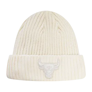 NBA CHICAGO BULLS NEUTRAL BEANIE (EGGSHELL)